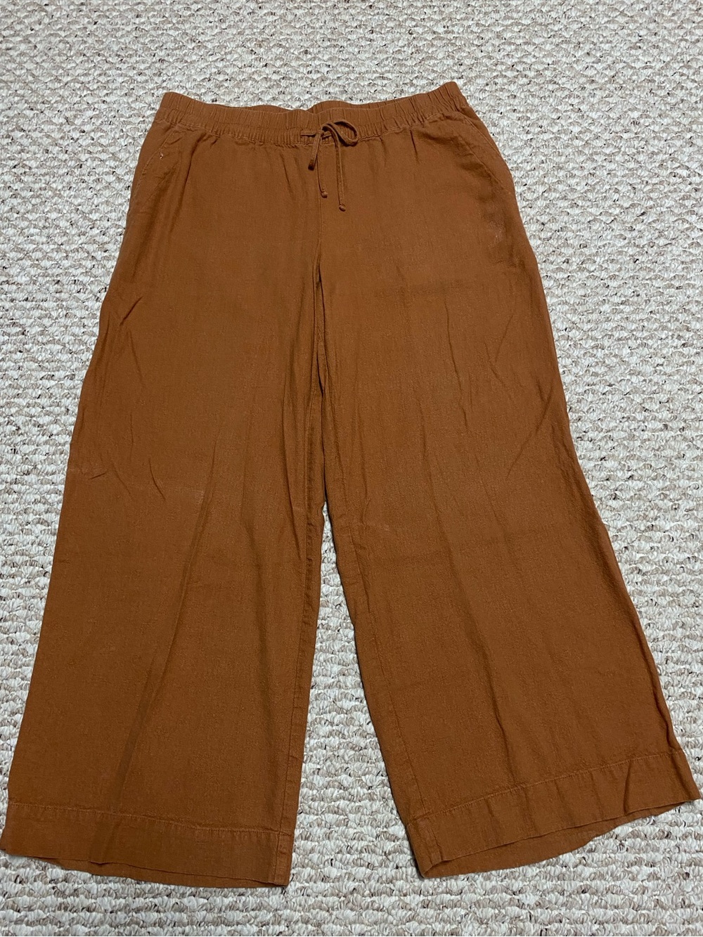 A NEW DAY LINEN BLEND WIDE LEG PANTS - XL